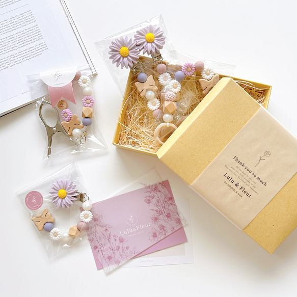 【イニシャル/名入れ】クリップとカラーが選べるブランケットクリップ2本セット 14枚目の画像