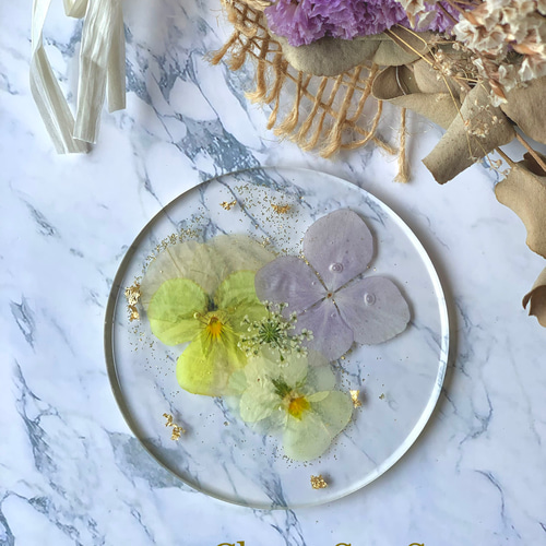 花束ヘアゴム❁ハンドメイド レジン ブルー×パールブルー リボン 押し花 お花 70e60936e66c660c4f0197d24d2fcc