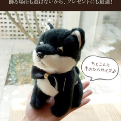 【リニューアル】ウェルカムドール 日本製 手作り 黒柴 柴犬 黒 2体セット ウェディング 結婚式 ぬいぐるみ 人形 5枚目の画像