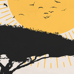 スカンジナビアン 夏 太陽 ヤシの木 / インテリアポスター 海外アート ３枚セット / D097 5枚目の画像