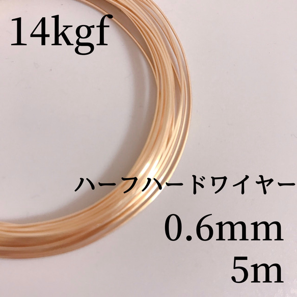 特別価格　14kgf  0.6mm ハーフハードワイヤー 5m 1枚目の画像