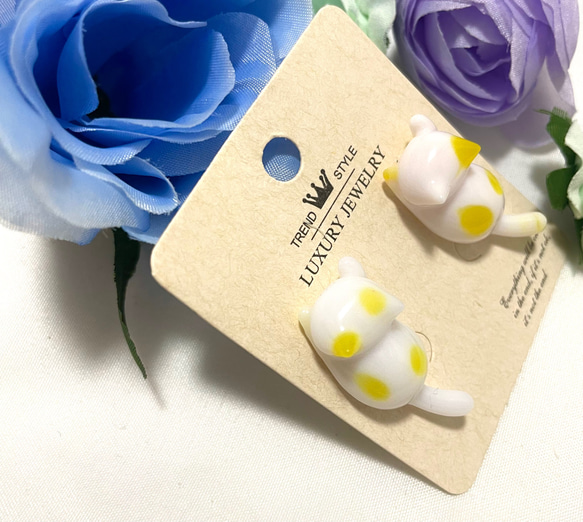 大きなレモンとレモン猫ピアス 大きなレモンとレモン猫ピアス レモン or 檸檬 - ピアスの人気