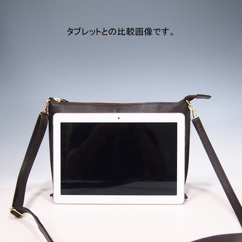 ☆ハンドメイド☆日本製☆本革☆タブレット☆斜め掛けショルダーバッグ