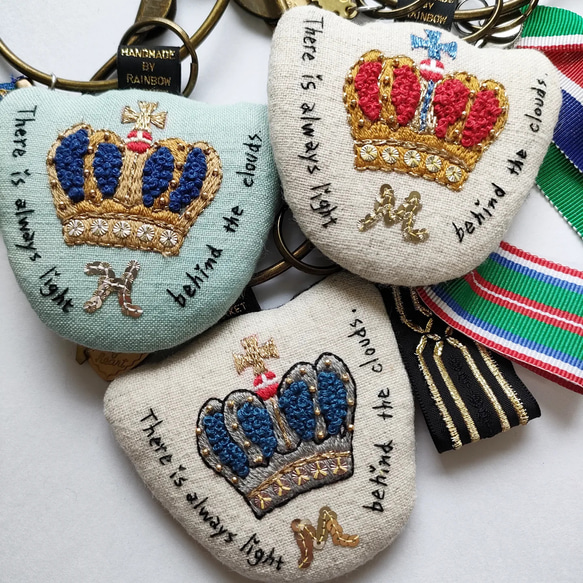 王冠刺繍チャーム☆ハローサーカス キーリング RainbowMarket