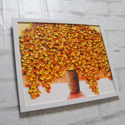 油絵 絵画 ミモザ 【四切木製】 油絵 絵画 ミモザ 【四切木製】 - arashi1783 - BOOTH