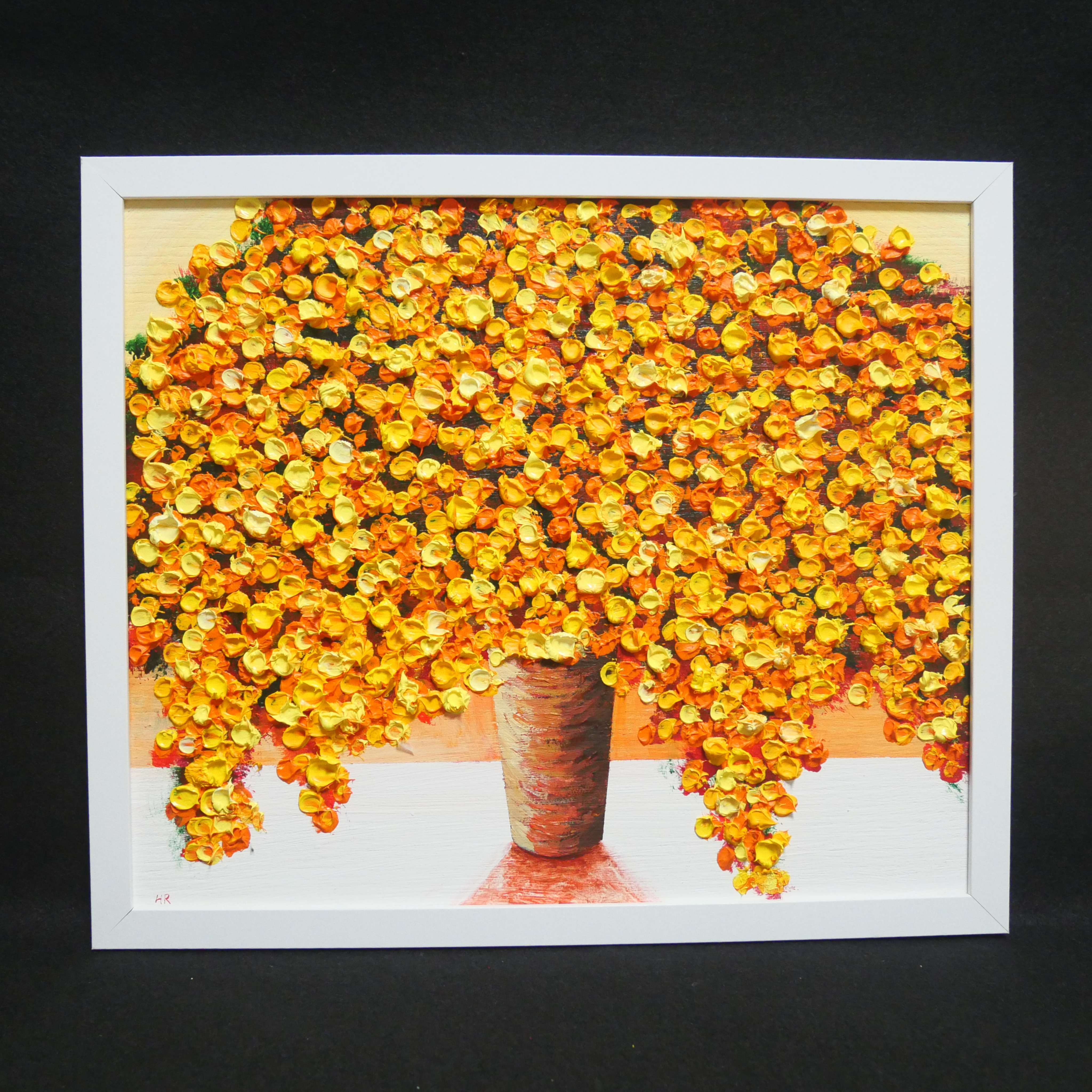 油絵 絵画アートパネル【ミモザ】 | HIROSHI1990