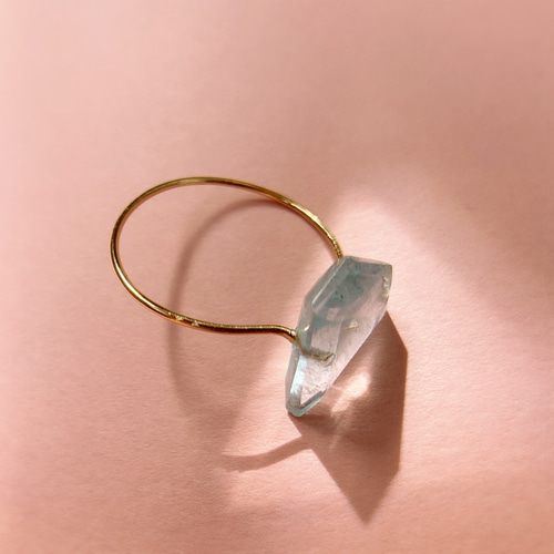 Prana Candy gems アクアマリン 宝石ルース k14gf リング 指輪