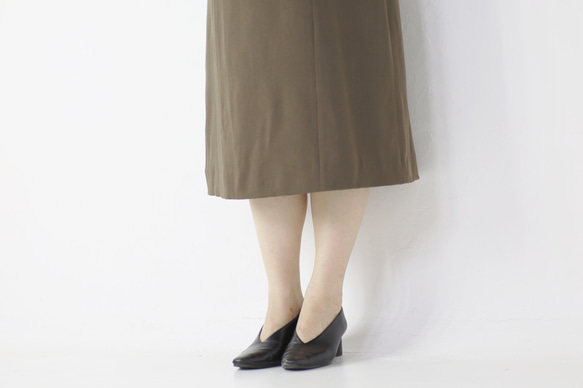 Aラインフレア　ジャンバースカート　ベージュ 7枚目の画像