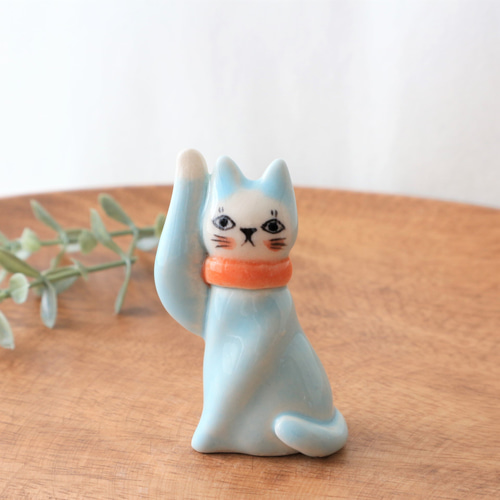 フランスの招き猫 初夏の色 その他置物 福雪のAtelier hukuyuki 通販