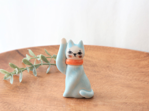フランスの招き猫 初夏の色 その他置物 福雪のAtelier hukuyuki 通販