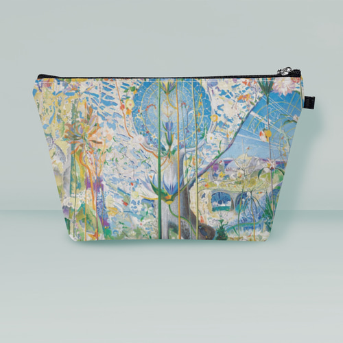 絵画ポーチ】コスメポーチ/ジョセフ・ステラポーチ 『人生の樹