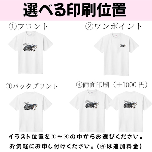 オーダーメイドで作る！メンズ愛猫イラストTシャツ / ネコちゃんの写真を送るだけ！簡単！ 16枚目の画像