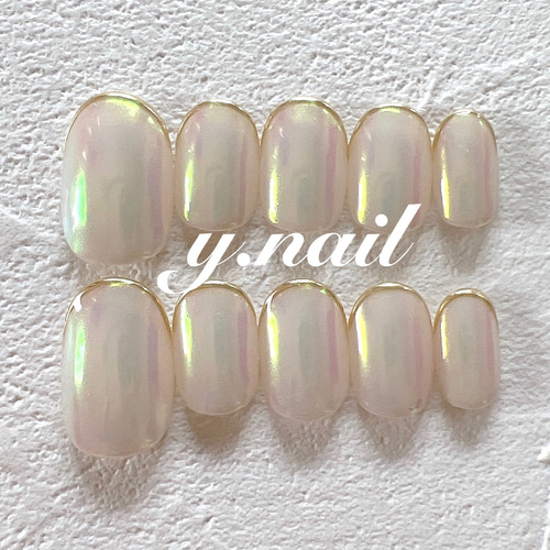 スキニーフレンチ/細フレンチ/ミラーフレンチ/オーロラネイル ネイル