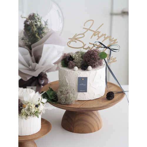 お花お任せオーダー】クレイケーキ ドライフラワー andbloom 通販