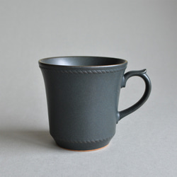 Stitchステッチ　マグカップ　ブラック　金縁／コーヒーカップ／0111059 1枚目の画像