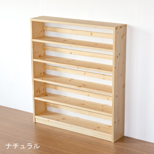 オープンラック 4段 ワイド 木製 フリーラック 幅90cm（ 木製