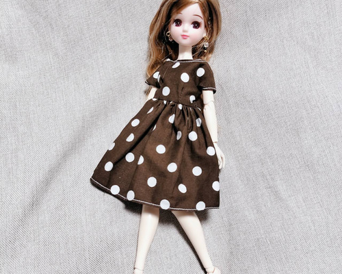 TAKARA タカラ リカちゃん 洋服 日本製 ② 花柄 フリル ワンピース リカちゃん 服・小物 薔薇柄ワンピース | toyplanet online shop