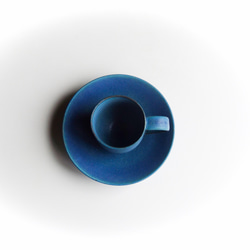 Deep Sea Blue Demitasse Cup &amp; Saucer K 的請求 第4張的照片