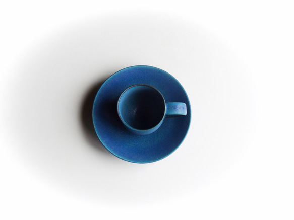 Deep Sea Blue Demitasse Cup &amp; Saucer K 的請求 第4張的照片