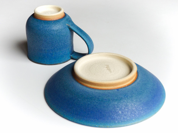 Deep Sea Blue Demitasse Cup &amp; Saucer K 的請求 第3張的照片