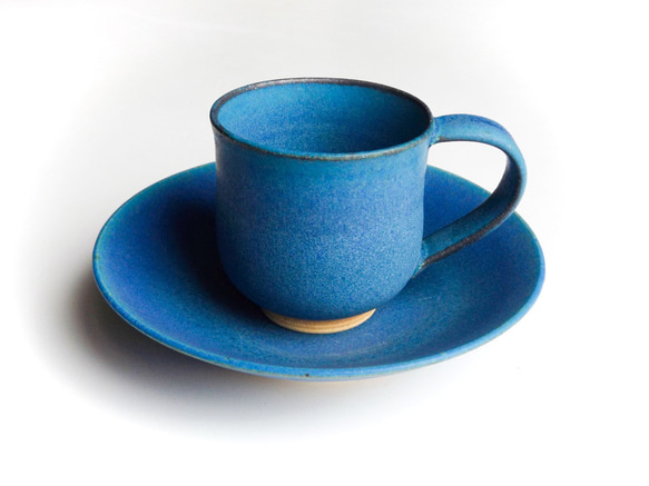 Deep Sea Blue Demitasse Cup &amp; Saucer K 的請求 第1張的照片