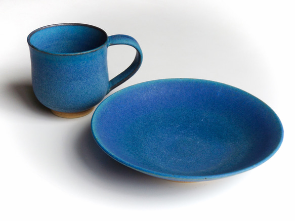 Deep Sea Blue Demitasse Cup &amp; Saucer K 的請求 第2張的照片