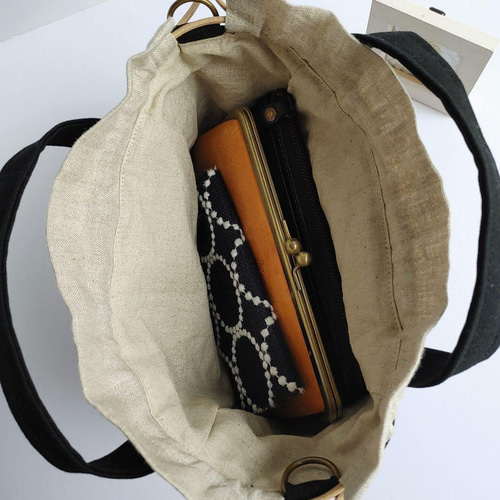 ミナペルホネン ハンドメイド あおりポケット巾着バッグ バッグ ショルダーバッグ ミナペルホネン ショルダーバッグ あおりポケット巾着バッグ バッグ ハンドメイド