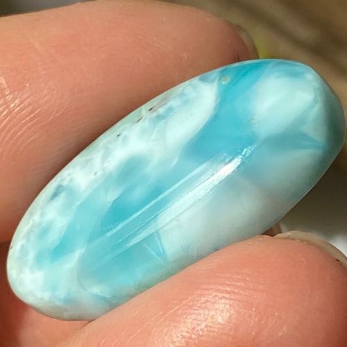 カリブの宝玉 青い夏空 ラリマー ルース 18 天然石 天然石 HaRuKy