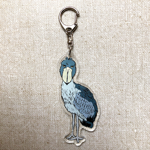 受注生産】アクリルキーホルダー ハシビロコウ♬ キーホルダー tanuki