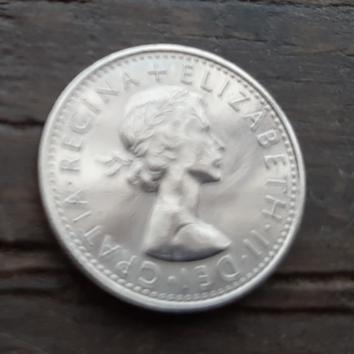 分類古銭 1966年英国の幸せのシックスペンス 20枚セット イギリス から