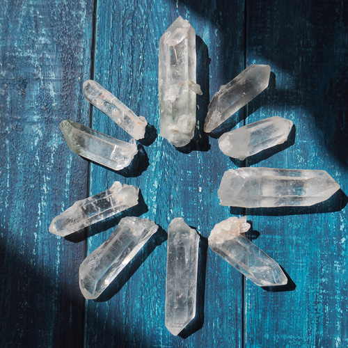 Lサイズ＞ヒマラヤ産水晶クラスター付き浄化セット✨天然石