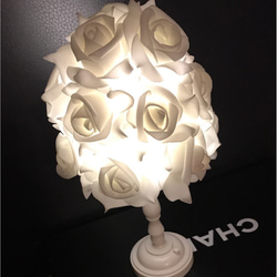 EVA 薔薇　バラ　アンティーク調ライト　間接照明　テーブルランプ　ライト 1枚目の画像