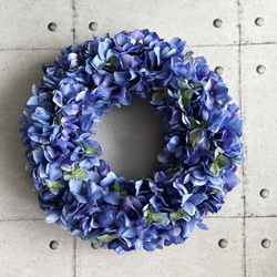 受注制作紫陽花リース