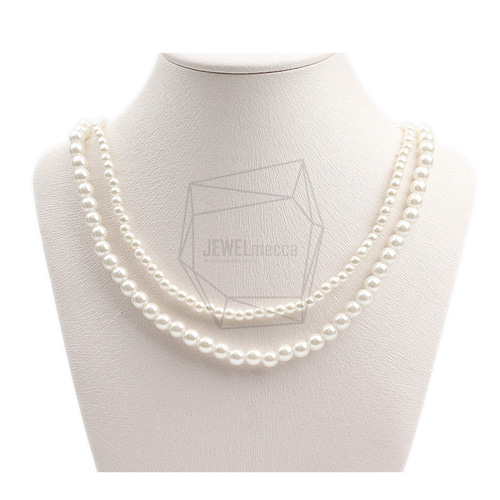 CHN-064-G【1個入り】ダブルイミテーションパールネックレス,Double