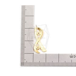 ERG-2081-MG【2個入り】リボンピアス,Rope Ribbon Earring/10mm X 20mm 5枚目の画像