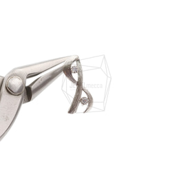 ERG-2081-MR【2個入り】リボンピアス,Rope Ribbon Earring/10mm X 20mm 4枚目の画像