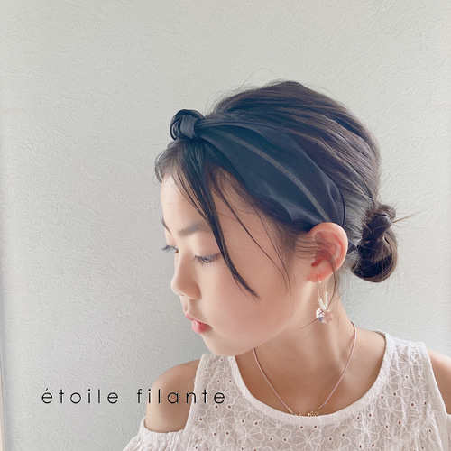 ラスト1点☆黒レースカチューシャ ヘアアクセサリー 大人 アクセサリー