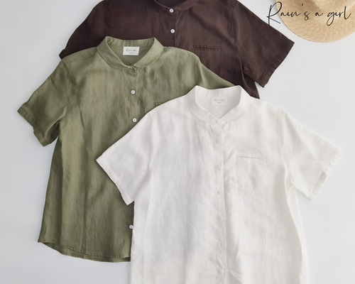 新品未開封品♡Creema　fall-in＆co　ブラウス　　リネン100% 新品未開封品♡Creema fall-in＆co ブラウス リネン100% - メルカリ