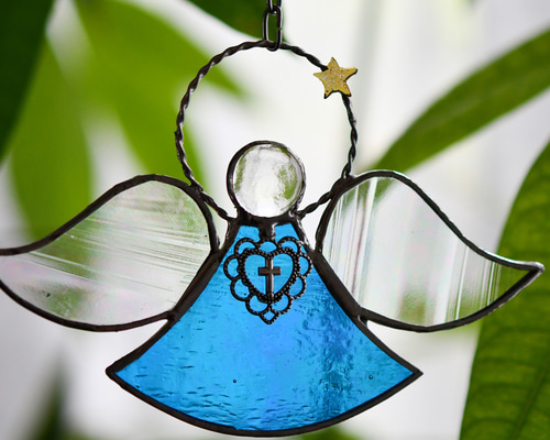 ステンドグラス キラキラ 天使さん その他インテリア雑貨 もえくる