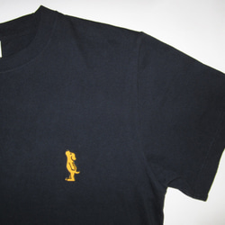 ハイクオリティーTシャツ「見上げる犬の流れ星Tシャツ」5.6オンス（ダークネイビー） 5枚目の画像