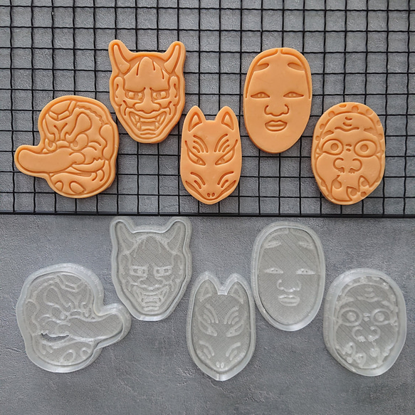 クッキー型】日本 お面 シリーズ1 クッキー型 魔女の帽子 通販
