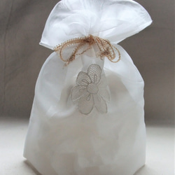 ギフトラッピング用巾着袋（お花） 3枚目の画像