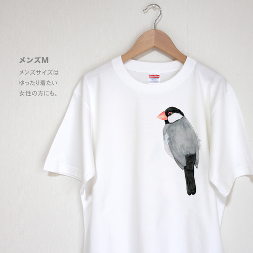 p-jet 文鳥 Tシャツ / 鳥 小鳥 桜文鳥 Tシャツ p-jet 通販｜Creema 