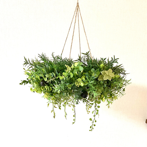 30センチ）オリーブの実と鮮やかグリーンのアーティフィシャル