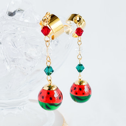 スイカ煌録玉のイヤーカフ 3枚目の画像