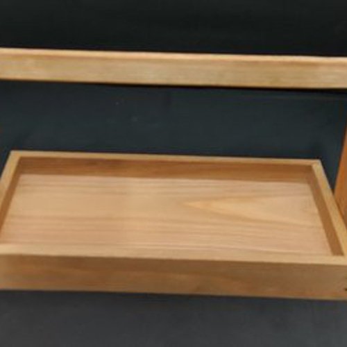 手つき盆 和風 杉 ワンハンドトレイ ウォルナット お盆・トレイ