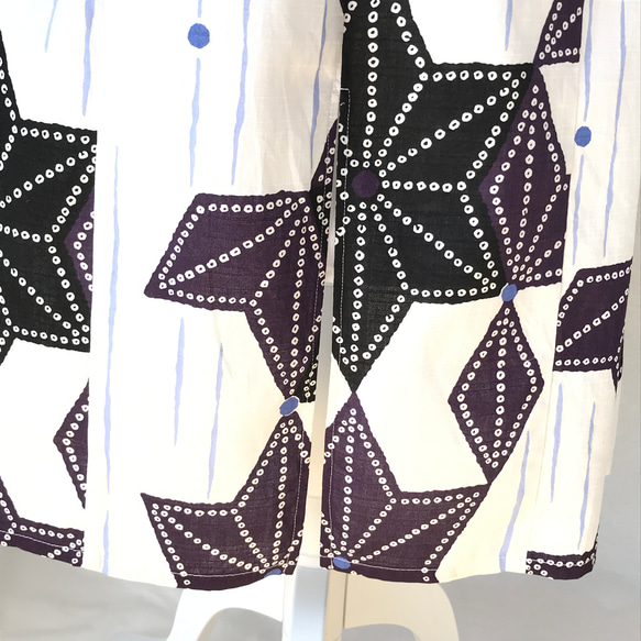 浴衣リメイク フレアスカート&ツイリースカーフセット［004］ 6枚目の画像