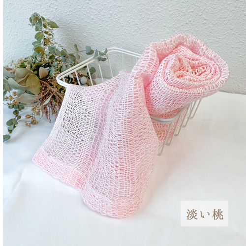 専用❤レアニット♥みかん＊癒しの⭐厚め＊オリジナルボディタオル