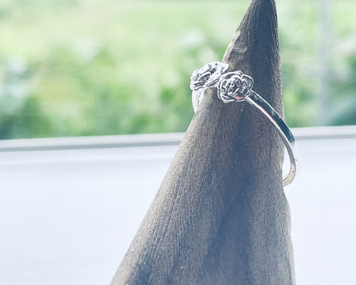 シルバー925 バラモチーフリング 【サイズ変更可】 指輪・リング