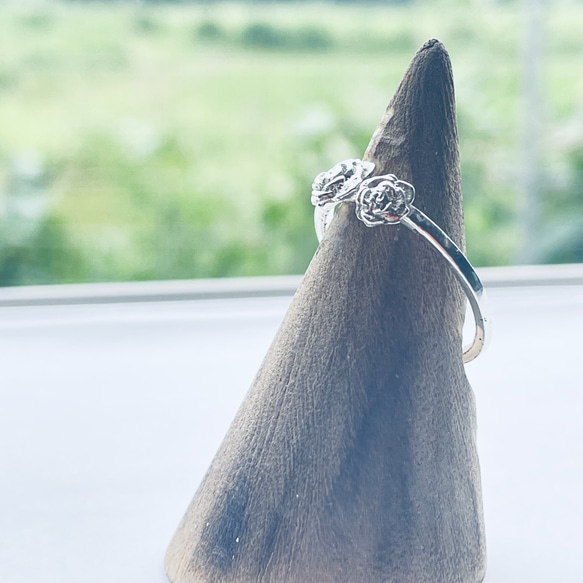 シルバー925 バラモチーフリング 【サイズ変更可】 指輪・リング